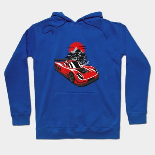 Red Ultima GTR Mountains Hoodie